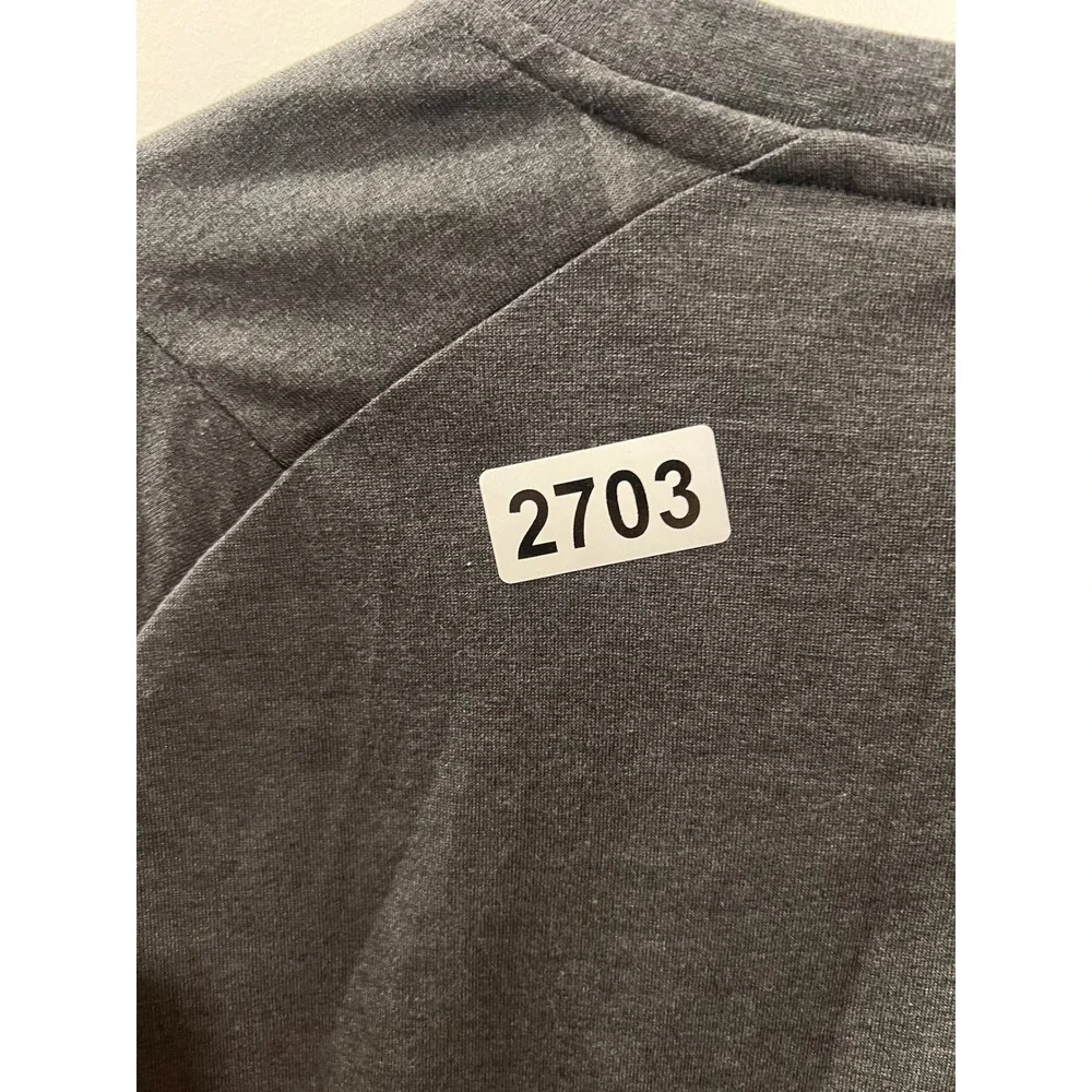 Adidas Mens Long Sleeve Shirt FreeLift Climalite Gray Size S